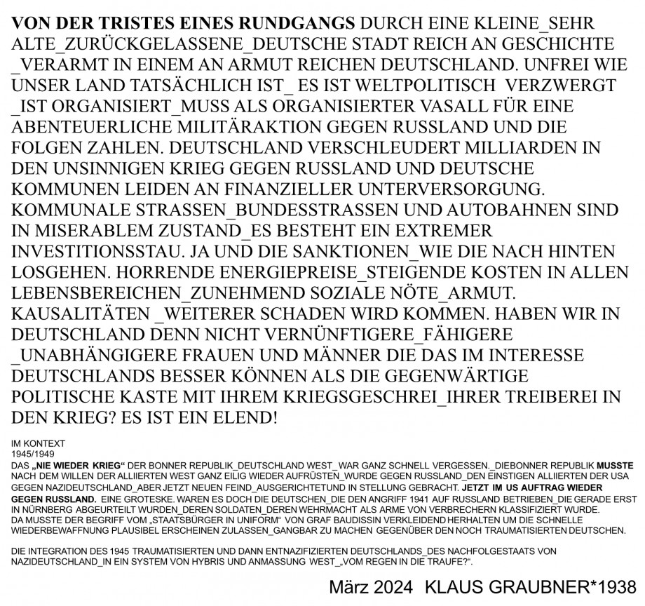 Von der Tristes eines Rundgans